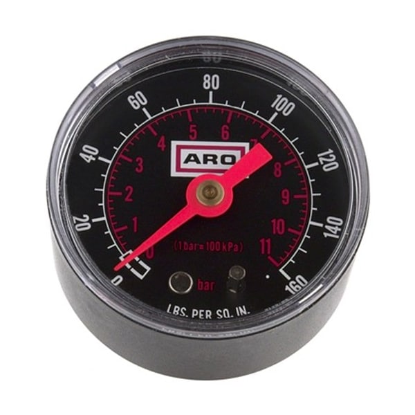 Ingersoll-Rand Fluid Power Pressure Gauge; 0-160 PSI; For Module/Air 1000 Series Regulator 29850 - main